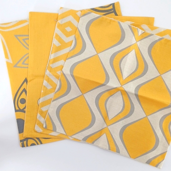 Decorative Throw Pillow Covers Yellow|Grey - Picture 8 of 9